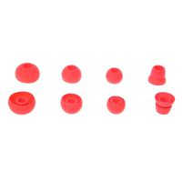 Ruzida 4 Pairs Silicone Earbud Tips Replace For Beats Powerbeats 2/3 Wireless Headphone (Red)