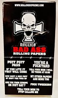 1 Box 24 Packs Rollies Bad Ass 1 1/4 Gummed Cigarette Rolling Papers 50 Per Pack