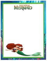 The Little Mermaid Stationery Stationery Paper 26 Sheets