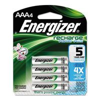 NiMH Rechargeable Batteries, AAA, 4 Batteries/Pack, Sold as 2 Package