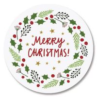 Love was Born Christmas Envelope Seals- Set of 72 Holoiday Envelope Stickers