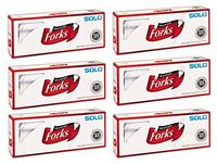 SOLO xsw 827263 Heavyweight Plastic Cutlery, Forks, White, 6.41 in, 500/Carton, 6 Pack