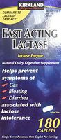 Kirkland Signature Fast Acting Lactase - 180 Caplets