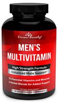 Mens Multivitamin – Daily Multivitamin for Men with Vitamin A C D E K B Complex, Calcium, Magnesium, Selenium, Zinc Plus Heart, Brain, Immune, and Men's Multivitamins – 90 Vegetarian Capsules