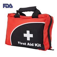 Karmas Product Lightweight First Aid Kit For Emergency Medical Surviral Bag,Great for Home,Outdoors,Car,Camping,Workplace,Hunting,Sports,Hiking &Travel,Size 8"x6"x3"