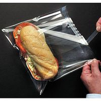 Lip-N-Tape Plastic Bag Bags Clear 1.6 mil BOPP Film - 8"L x 10"H 100 Per Case