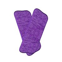 Microfiber Spray Mop Replacement Heads, Replacement Mop Pads for Wet Dry, Suitable for Kitchen Grease Cleaning, Reusable Washable (Purple, 2 Pack)