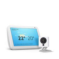 Echo Show 5 (Sandstone) with Wyze 1080p indoor Smart Home Camera