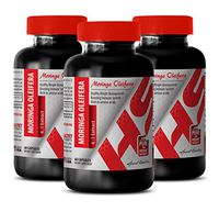 Natural Weight Loss Pills for Women - Moringa OLEIFERA Extract - Immune Support Supplement - 3 Bottle 180 Capsules