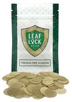 100 Leaf Lock Gear Premium Brass Tobacco Pipe Screen Filters - 5/8" (0.625)