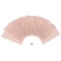 Healifty Ear Acupuncture 600 Counts Disposable Ear Press Seeds Vaccaria Plaster Bean Massagee(10 Sheets)