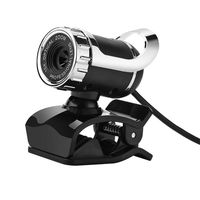 HD USB Webcam with Built-in Microphone,12.0MP, Auto Exposure, Digital Zoom, Clip-On/Freestanding Network Computer Camera Web Cam for Laptop/Desktop/Skype/FaceTime/YouTube/Yahoo Messenger (Sliver)
