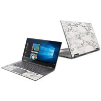 Mightyskins Skin Compatible with Lenovo Yoga 730 13" (2018) - White Marble | Protective, Durable, and Unique Vinyl Decal Wrap Cover | Easy to Apply, Remove, and Change Styles | Made in The USA