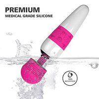 Rechargeable Handheld Personal Wand Massager, Cordless Mini Wand Massager - Rechargeable & 100% Waterproof, Magic Stress Away - Perfect on Back, Legs, Hand Pains & Sports Recovery