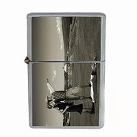 Perfection In Style Wind Proof Dual Torch Refillable Lighter Vintage Golf Design 003