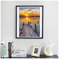 Jeash DIY 5D Cute Pet Diamond Painting, Colorful Landscape Wall Painting Cross Stitch Kits Embroidery Handmade Pasted Arts Craft for Children Kids Bedroom Living Room Wall Decor (A)