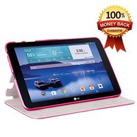 Verizon LG G Pad 10.1 Folio Case - Premium PU Leather With Auto Sleep / Wake Feature for LG G Pad V700 / VK700 Verizon 10.1-Inch Tablet