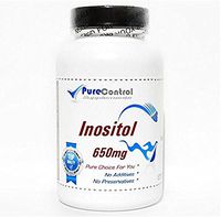 Inositol 650mg // 100 Capsules // Pure // by PureControl Supplements