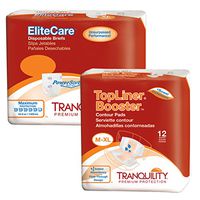 Tranquility EliteCare Max Absorbency Incontinence Bundle (M - 12 count)