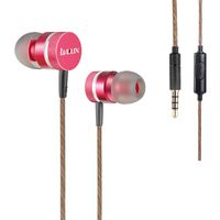 i.VALUX Hybrid 10mm Dynamic Balanced Armature (BA) Dual-Driver in Ear Monitors IEMS with Microphone HI-FI Headphones Earphones Earbuds Headset, Rose