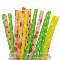 Biodegradable Straws [100 Pack] Rainbow - 100% Compostable Paper Straws Bulk, Plasticless Colorful Paper Drinking Straws for Party Supplies, Birthday, Bachlorette, Wedding, Baby Shower Decorations
