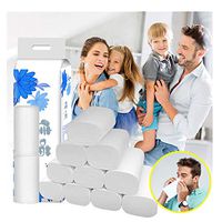 Yanvan 12PCS Roll Paper, 4 Layers Strong Soft 4-Ply Toilet Paper Bath Toilet Paper, Home Kitchen Bath Toilet Tissue, Soft