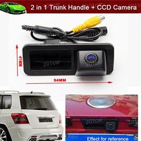 2 in 1 Replacement Car Trunk Handle + CCD Rear View Backup Reverse Parking Camera For Land Rover Range Rover Freelander 2