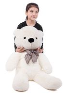MorisMos White Teddy Bear Stuffed Animals Plush Toy Soft Bear Toys for Girlfriend Kids (White, 39 Inches)