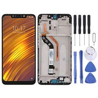 JUNXI Phone case Phone Cover LCD Screen and Digitizer Full Assembly with Frame for Xiaomi Pocophone F1 (Black) High Tech (Color : Black)