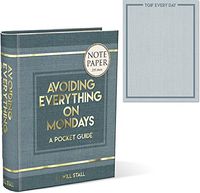"Avoiding Everything On Mondays" Book Box Note Paper by Molly & Rex