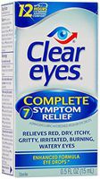 Clear Eyes Complete 7 Symptom, 0.5 Ounces  Box,  (Pack of 3)