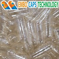 Capsules World - Empty Gelatin Capsules 00 Size - 1000 Count, Clear Color, Premium EMBO Caps Technology, Compatible with Capsule Filling Machine & Capsule Pill Gel Filler