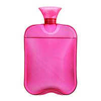 Ordinary Hot Water Bottl Commonly Used at Home Ribbed Surface On One Side Hot Water Bottle Premium Rubber for Cramps and Pain Relief with Covers Quick Pain Relief and Comfort