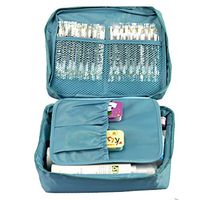Outdoor Travel First Aid Kit Bag Home Small Medical Box Emergency Survival kit Treatment Outdoor Camping (SkyBlue)