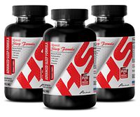 Sleeping aid Essential Oil - Advanced Sleep Formula 952MG - Natural Complex - 5-htp Mood and Relaxation - 3 Bottles (180 Capsules)