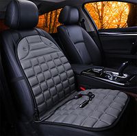 GAOFEI 12-Volt Heated Seat Cushion Car Hot Cover Auto Warmer Heater Heating Pad, Gray