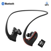 Bluetooth Sports MP3 Headphones with 16GB TF Card Wireless Wearable Music Player Headset IPX4 Splashproof Sweatproof MP3 Earbuds with Bluetooth for Running Gym Jogging Hinking and Study VZ SPORT MATE