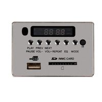 qiguch66 Wireless Bluetooth Audio Module,5/12V Car Wireless Bluetooth MP3 Decoder Module USB TF FM Radio Audio Board Silver 12V