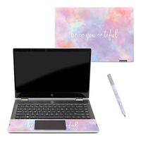 MightySkins Skin Compatible with HP Pavilion x360 14" (2018) - BeYouTiful | Protective, Durable, and Unique Vinyl Decal wrap Cover | Easy to Apply, Remove, and Change Styles | Made in The USA