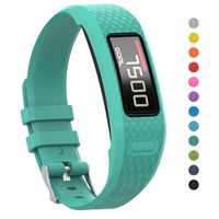 iBREK for Garmin Vivofit 1/2 Bands,Adjustable Watch Bands Replacement with Buckle for Women Men Small Large (No Tracker)-S/Turquoise