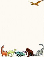 Dinosaurs & Friends Stationery Printer Paper 51