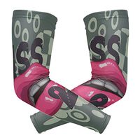 LEVEIS Lips KISS Arm Sleeves UV Protection for Men Women Sunblock Protective Gloves Running Golf Cycling Driving Long Arm Cover 1 Pair
