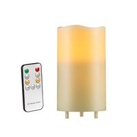 EuroFone LED Candle Music Player with Built-in Bluetooth Speaker Rechargeable Flameless Candles with Remote Control Portable Table Lamp LED Outdoor Speaker Light Music Player (ABS Plastic BT-18B)