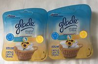 4 GLADE PLUGINS SCENTED OIL REFILLS 2 CLEAN LINEN / 2 SUNNY DAYS SEALED PACKS