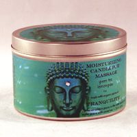 8 oz Buddhalicious Moisturizing Candle for Massage Tranquility
