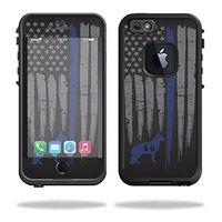 MightySkins Skin Compatible with LifeProof iPhone 6 - Thin Blue Line K9 | Protective, Durable, and Unique Vinyl Decal wrap Cover | Easy to Apply, Remove, and Change Styles | Made in The USA