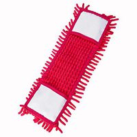 1 pcs Chenille Replacement Head Pads for Flat Floor Mops Cleaning Pad - Red