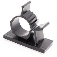 25 Pcs Black Cable Clips, Adhesive Backed Nylon Wire Adjustable Cable Clips Clamps Lime2018 (Large)