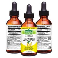 Botanic Choice Lemon Balm Liquid Extract - Alcohol-Free Herbal Daily Supplement - Promotes Natural Peace of Mind Calmness Tranquility and Restful Sleep for Overall Wellness 30 ml