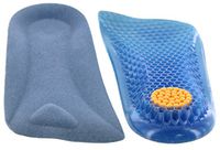 Honeycomb Gel Half Insole for Women - 1/2 inch Taller Height Increase Heel Lift Cushion Insert - Leg Discrepancy Balancer